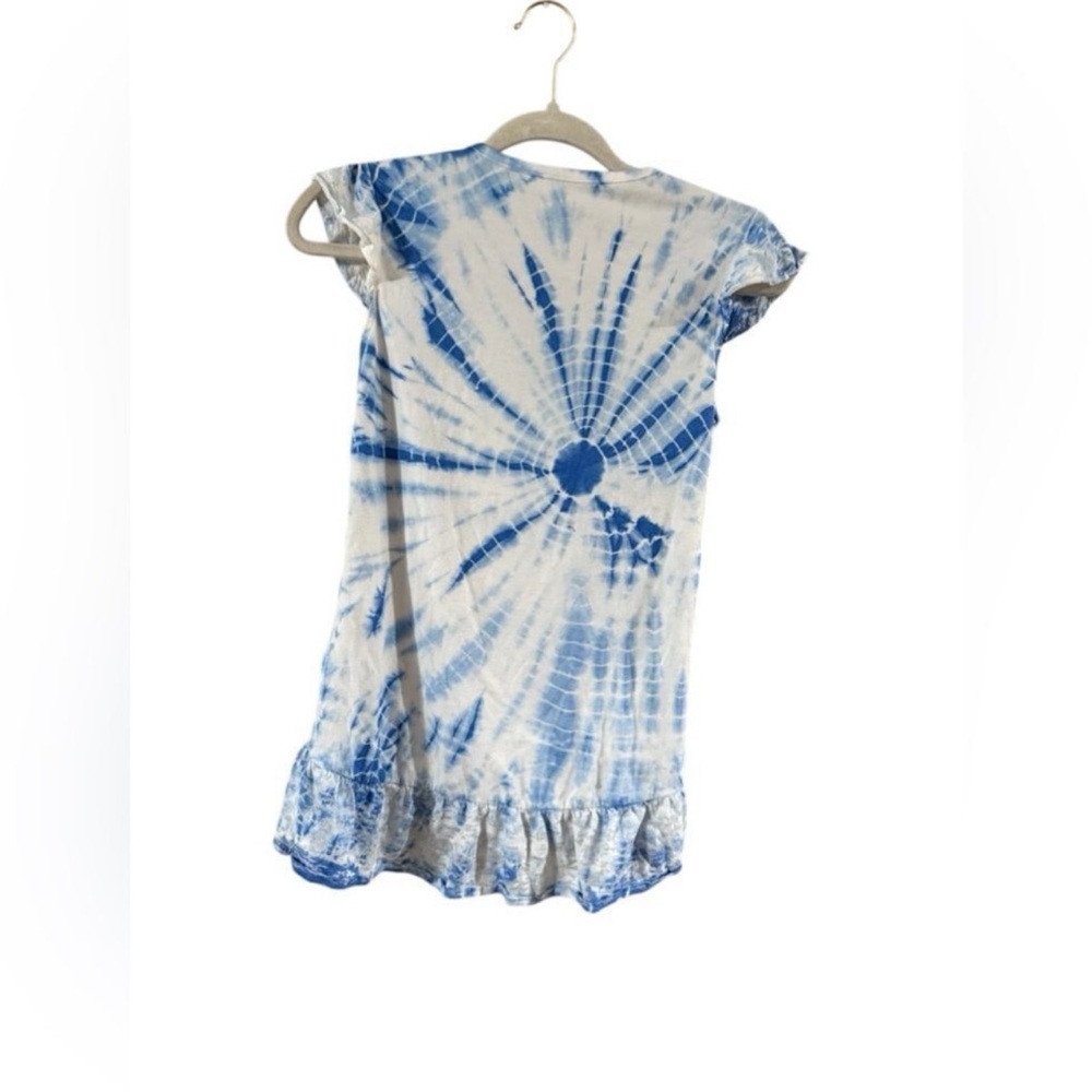 Justice Blue Swirl Ruffle Tee - Picture 3 of 8